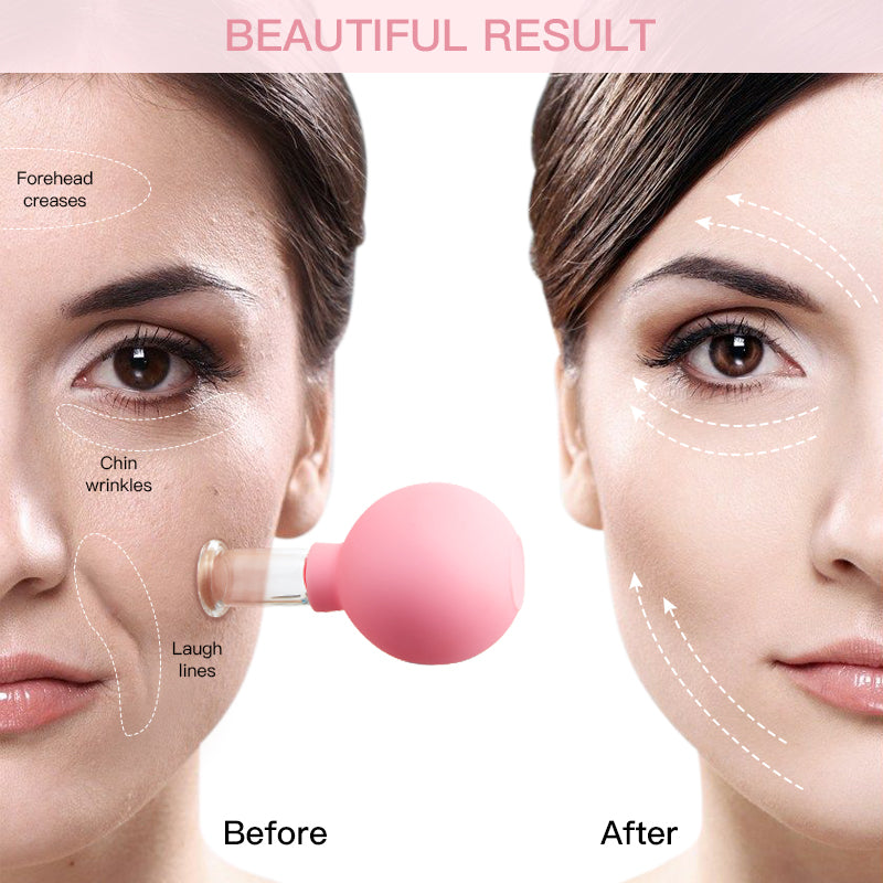 Skin lifting facial cups
