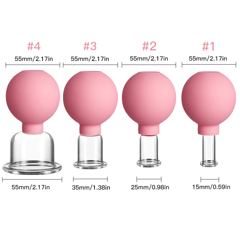 Skin lifting facial cups