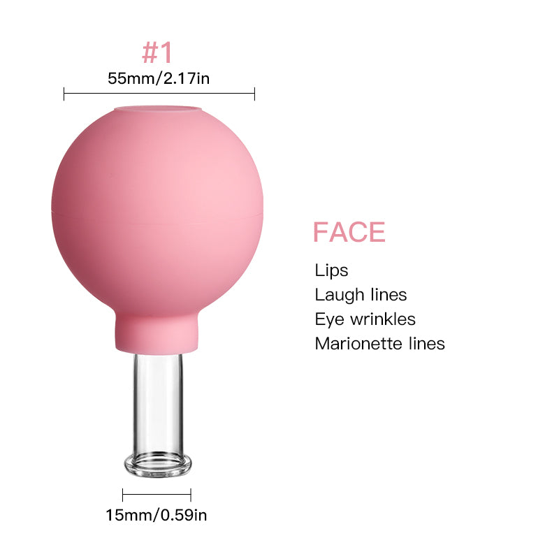 Skin lifting facial cups
